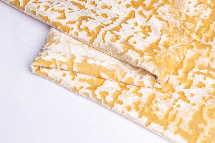 Italy velvet/polyester squeezing fabric